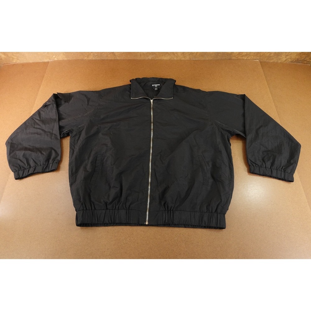 Pretty Little Thing Womens Size 18‎ Black Lightweight Textured Bomber Jacket NWT